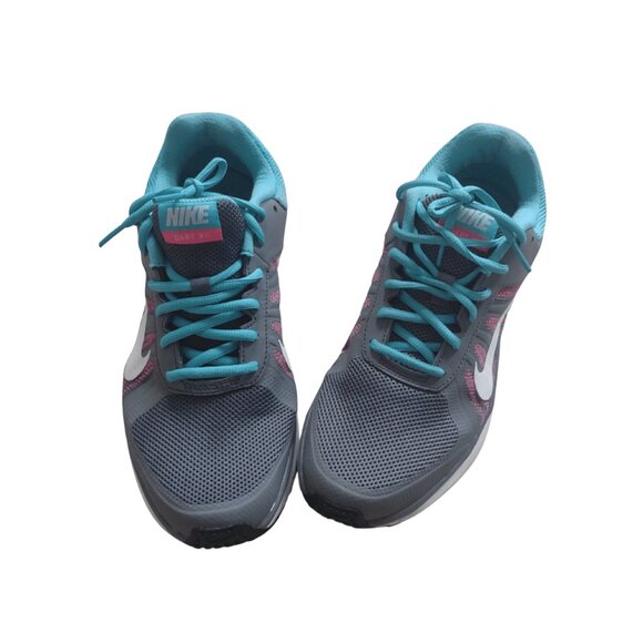 Women's Nike Dart XII Pre-Owned Size 10 Gray Sky Blue Pink White  Running - Picture 6 of 7